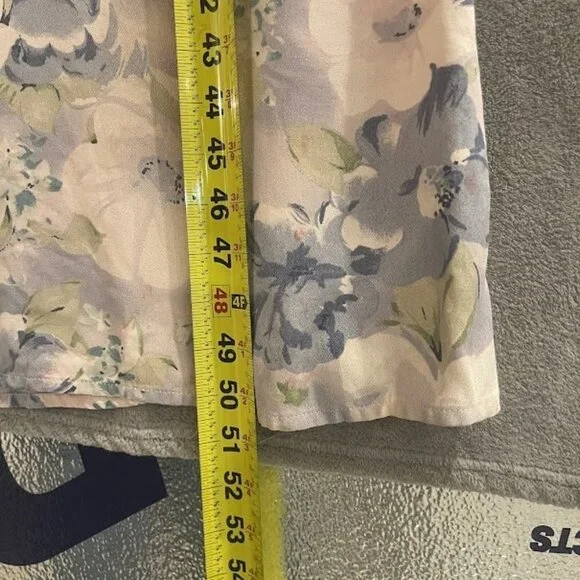 Vintage All That Jazz Dress Womens 9/10 Purple Floral Maxi Sleeveless 90s‎ USA - Picture 11 of 16